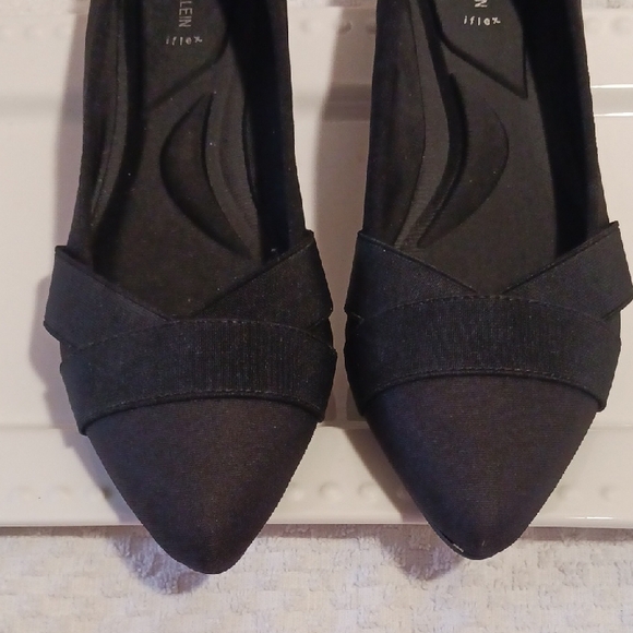 Elegant Anne Klein ⚜️ Flex Black Slip On Flats 10 - Picture 3 of 15